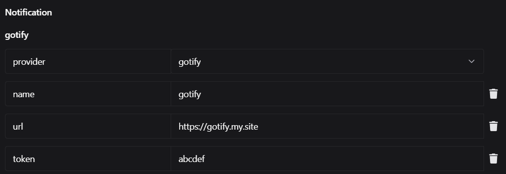 Gotify Notification Gotify Notification