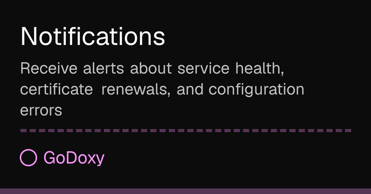 Install Notifications Notifications