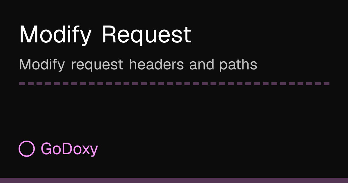 Modify Request